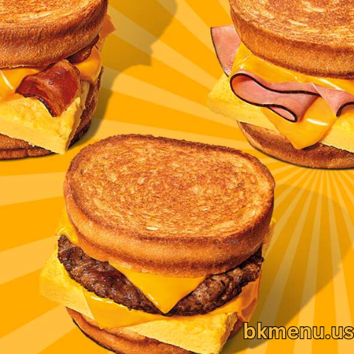 Burger King Breakfast Menu