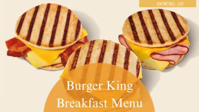 Burger King Breakfast Menu