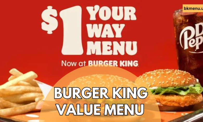 Burger King Value Menu