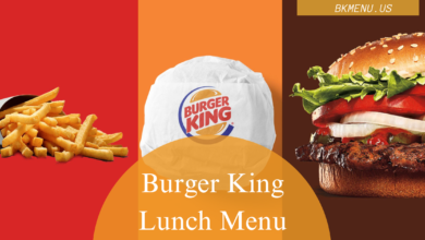 Burger King Lunch Menu